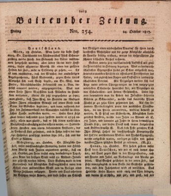 Bayreuther Zeitung Freitag 24. Oktober 1817