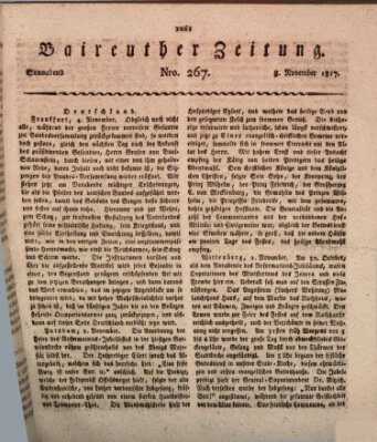 Bayreuther Zeitung Samstag 8. November 1817