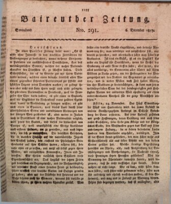 Bayreuther Zeitung Samstag 6. Dezember 1817