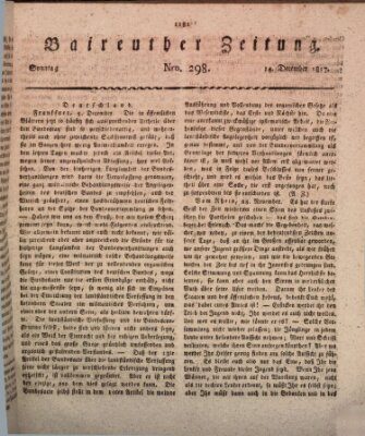 Bayreuther Zeitung Sonntag 14. Dezember 1817