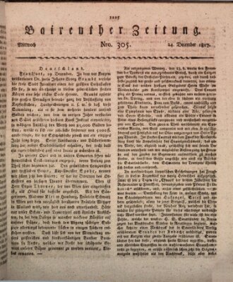 Bayreuther Zeitung Mittwoch 24. Dezember 1817