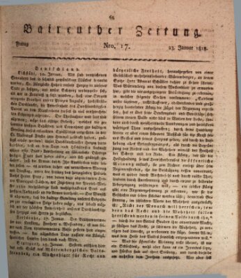 Bayreuther Zeitung Freitag 23. Januar 1818