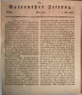 Bayreuther Zeitung Dienstag 10. März 1818