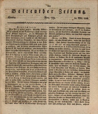 Bayreuther Zeitung Dienstag 24. März 1818