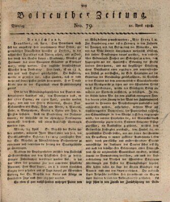 Bayreuther Zeitung Dienstag 21. April 1818