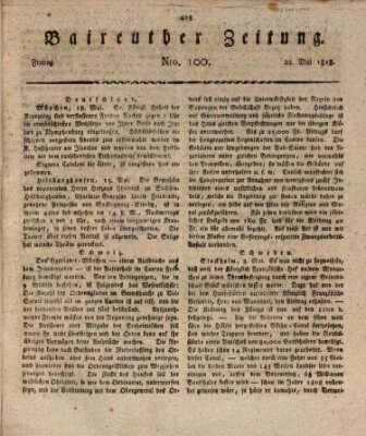 Bayreuther Zeitung Freitag 22. Mai 1818