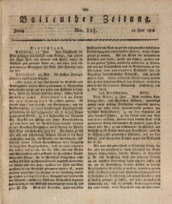 Bayreuther Zeitung Freitag 12. Juni 1818