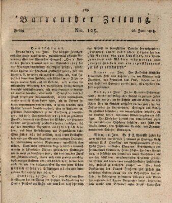 Bayreuther Zeitung Freitag 26. Juni 1818