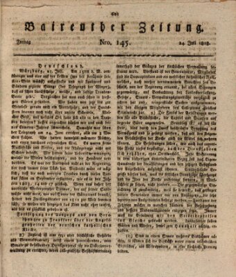 Bayreuther Zeitung Freitag 24. Juli 1818