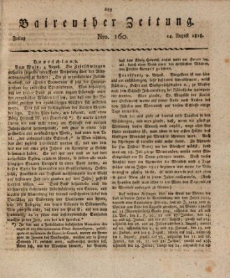 Bayreuther Zeitung Freitag 14. August 1818