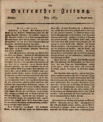 Bayreuther Zeitung Dienstag 18. August 1818