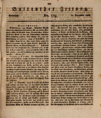 Bayreuther Zeitung Thursday 10. September 1818