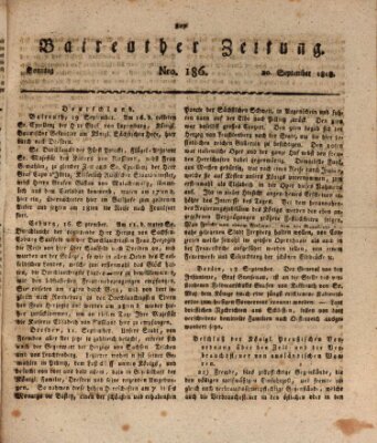 Bayreuther Zeitung Sonntag 20. September 1818