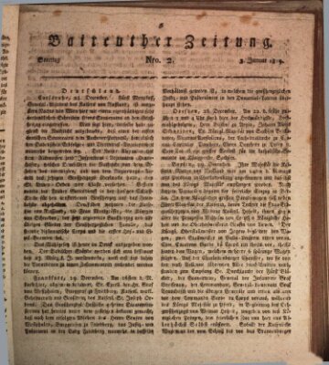 Bayreuther Zeitung Sonntag 3. Januar 1819