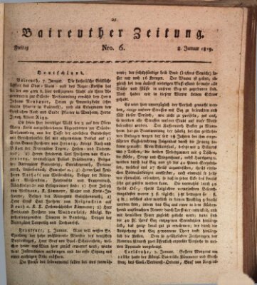 Bayreuther Zeitung Freitag 8. Januar 1819