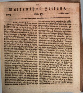 Bayreuther Zeitung Montag 1. März 1819
