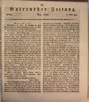 Bayreuther Zeitung Freitag 21. Mai 1819