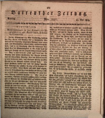 Bayreuther Zeitung Sonntag 23. Mai 1819