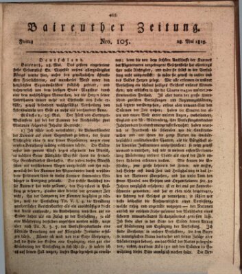 Bayreuther Zeitung Freitag 28. Mai 1819