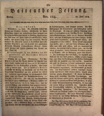 Bayreuther Zeitung Freitag 25. Juni 1819