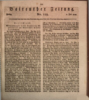 Bayreuther Zeitung Freitag 2. Juli 1819