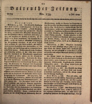 Bayreuther Zeitung Freitag 9. Juli 1819