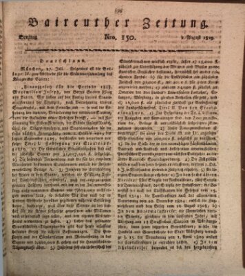 Bayreuther Zeitung Sonntag 1. August 1819