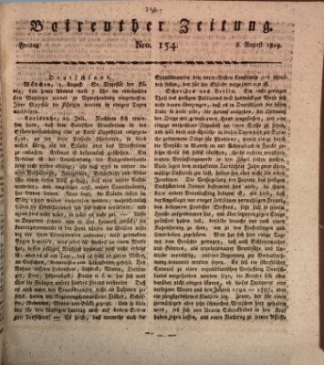 Bayreuther Zeitung Freitag 6. August 1819