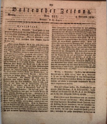 Bayreuther Zeitung Montag 8. November 1819