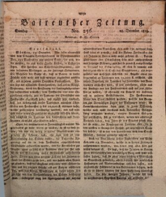 Bayreuther Zeitung Dienstag 28. Dezember 1819