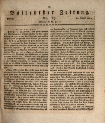 Bayreuther Zeitung Montag 24. Januar 1820