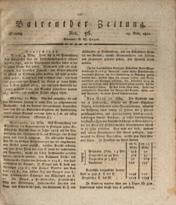 Bayreuther Zeitung Sonntag 19. März 1820