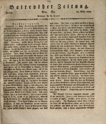 Bayreuther Zeitung Freitag 24. März 1820