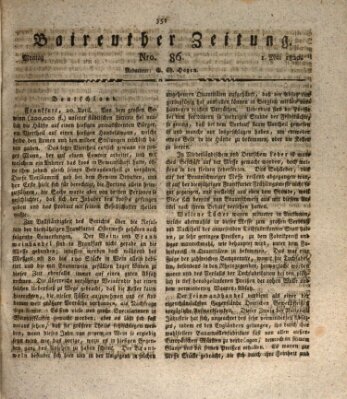 Bayreuther Zeitung Montag 1. Mai 1820