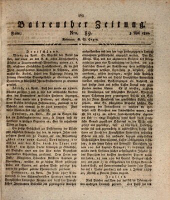 Bayreuther Zeitung Mittwoch 3. Mai 1820