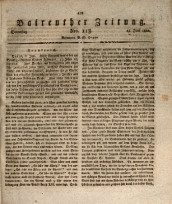 Bayreuther Zeitung Donnerstag 15. Juni 1820