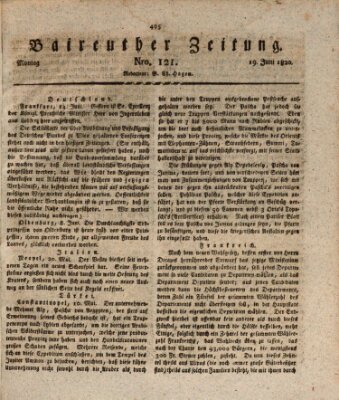 Bayreuther Zeitung Montag 19. Juni 1820