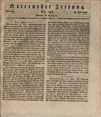 Bayreuther Zeitung Sonntag 23. Juli 1820