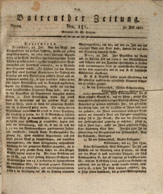 Bayreuther Zeitung Montag 31. Juli 1820