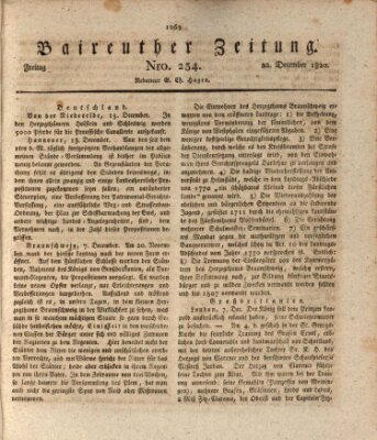 Bayreuther Zeitung Freitag 22. Dezember 1820