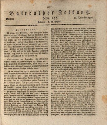 Bayreuther Zeitung Sonntag 24. Dezember 1820