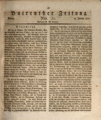 Bayreuther Zeitung Montag 15. Januar 1821