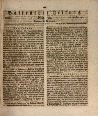 Bayreuther Zeitung Freitag 16. Februar 1821