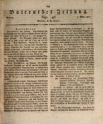 Bayreuther Zeitung Montag 5. März 1821