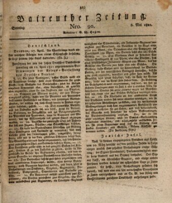 Bayreuther Zeitung Sonntag 6. Mai 1821