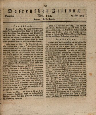 Bayreuther Zeitung Donnerstag 24. Mai 1821