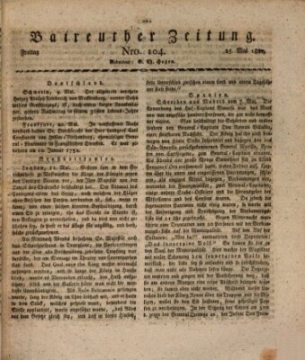 Bayreuther Zeitung Freitag 25. Mai 1821