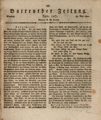 Bayreuther Zeitung Dienstag 29. Mai 1821