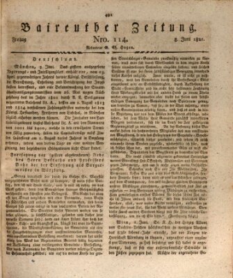 Bayreuther Zeitung Freitag 8. Juni 1821