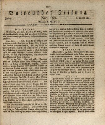 Bayreuther Zeitung Freitag 3. August 1821